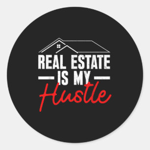 Cool Real Estate Investor Design For Men Women Rea Classic Round Sticker