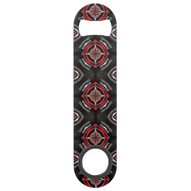 Cool Red and Black Geometric Pattern (Front)