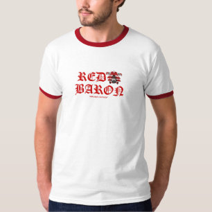 Cool red baron plane t-shirt design