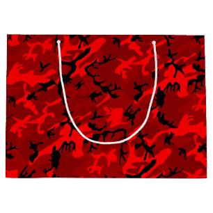 COOL Red Camo Large Gift Bag