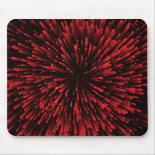 Cool red Explosion Design Mouse Mat