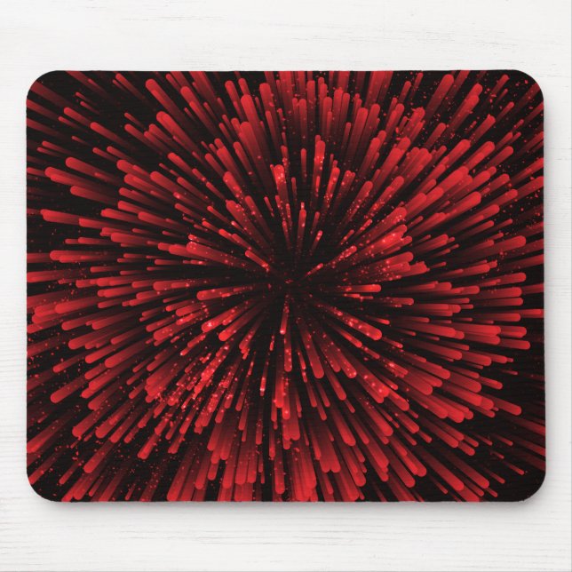 Cool red Explosion Design Mouse Mat (Front)