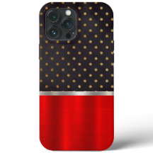 Cool Red Metallic Cell Phone Case