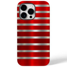 Cool Red Metallic Cell Phone Case