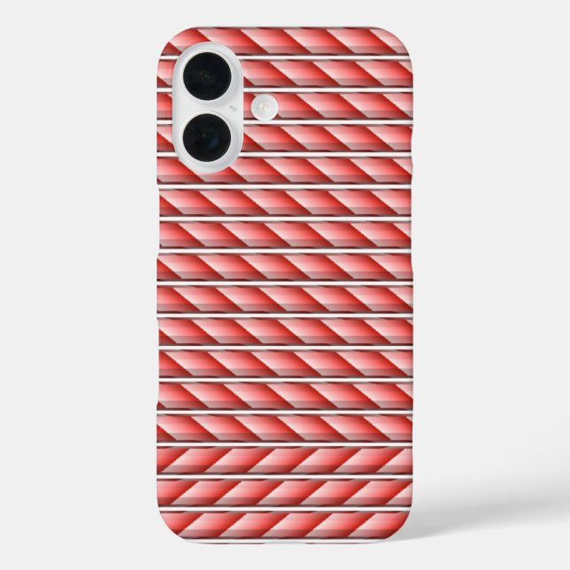 cool red white stripes Case-Mate iPhone case (Back)