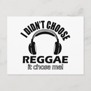 Cool reggae designs postcard