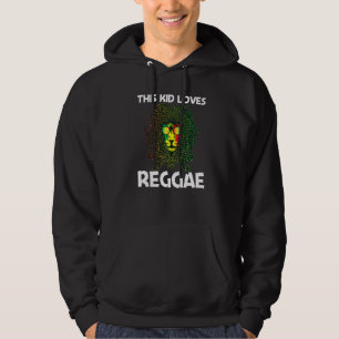 Cool Reggae For Kids Boys Jamaican Music Genre Hoodie