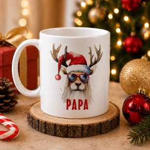 Cool Reindeer Personalised Holiday Mug