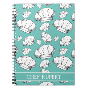 Cool Restaurant Chef Hats and Home Cook Notebook