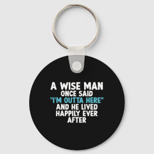 Cool Retirement Art For Men Father Grandpa Retiree Key Ring