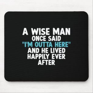Cool Retirement Art For Men Father Grandpa Retiree Mouse Mat