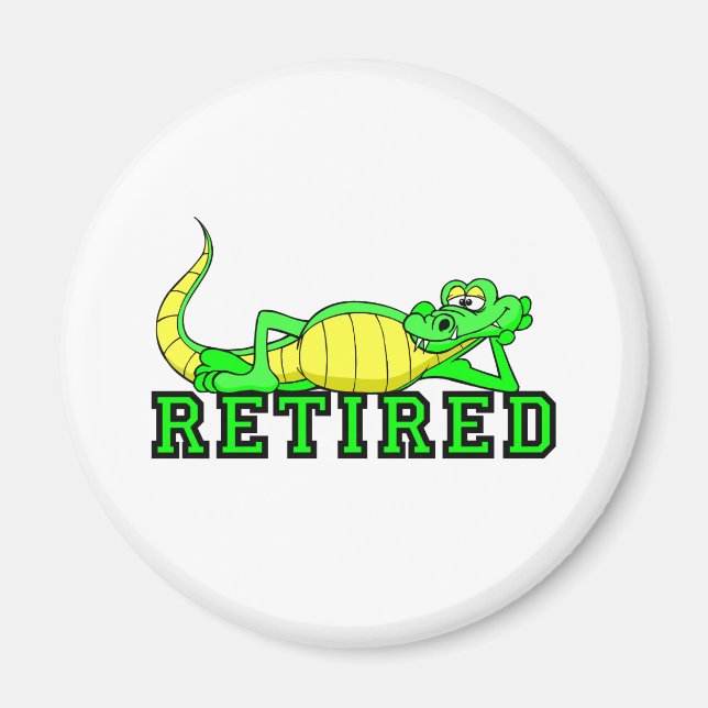 Cool retirement gator magnet (Front)