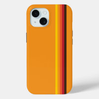 Cool Retro 70s Stripes Orange Yellow Red