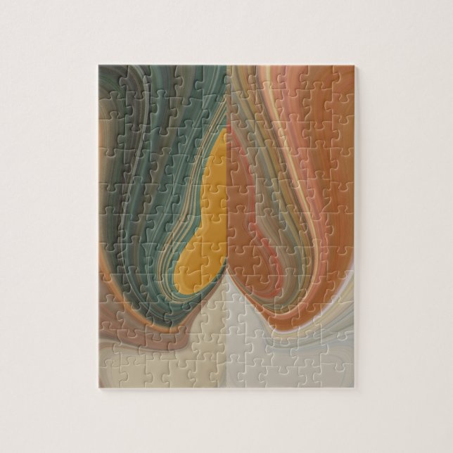 Cool Retro Abstract Graphic colourful Matata Jigsaw Puzzle (Vertical)