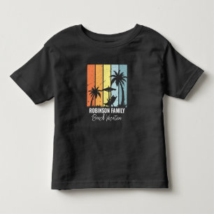Cool Retro Beach Vacation Customised Toddler T-Shirt