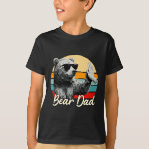 Cool Retro Bear Funny Vintage Animal Lover T-Shirt