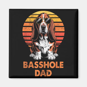 Cool Retro Bet Hound Dad Funny Vintage Dog Owner Magnet