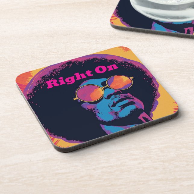Cool/Retro Beverage Coaster (Left Side)