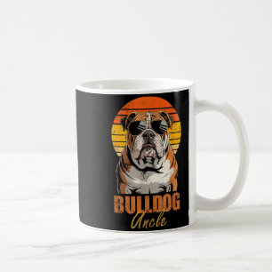 Cool Retro Bulldog Uncle Funny Vintage Dog Lovers  Coffee Mug