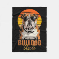 Cool Retro Bulldog Uncle Funny Vintage Dog Lovers 