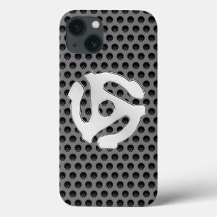 COOL Retro Chrome Like 45 spacer DJ Print iPhone 13 Case
