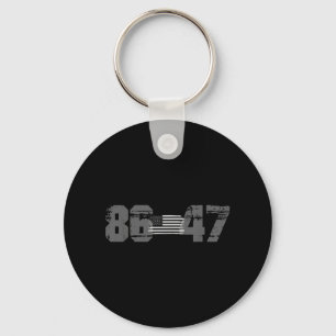 Cool Retro Clic Style 86 47 Anti Trump Key Ring