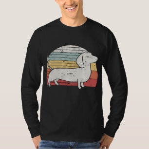 Cool Retro Dachshund Dog Gift Design Weiner Dog Fa T-Shirt