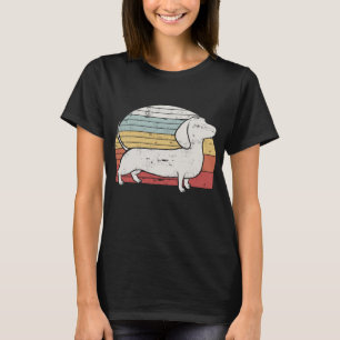 Cool Retro Dachshund Dog Gift Design Weiner Dog Fa T-Shirt