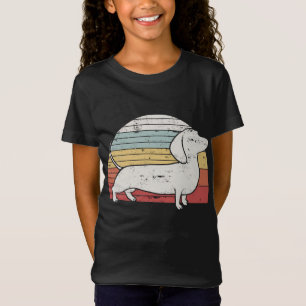 Cool Retro Dachshund Dog Gift Design Weiner Dog Fa T-Shirt