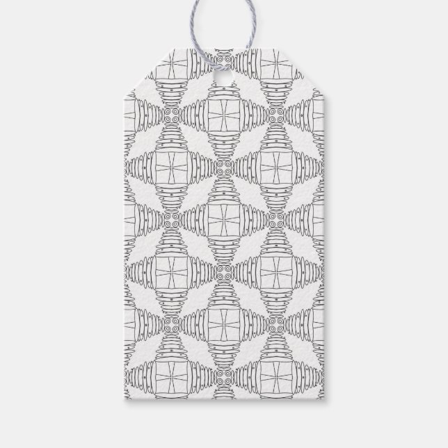 Cool retro design  gift tags (Front)