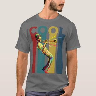 Cool Retro design with a jazz trumpet player 1 T-Shirt