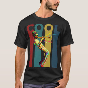 Cool Retro design with a jazz trumpet player T-Shirt