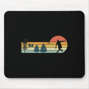 Cool Retro Disc Golf Sport Mouse Mat
