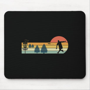 Cool Retro Disc Golf Sport  Mouse Mat