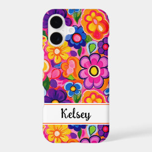 Cool Retro Floral Personalised