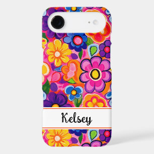 Cool Retro Floral Personalized