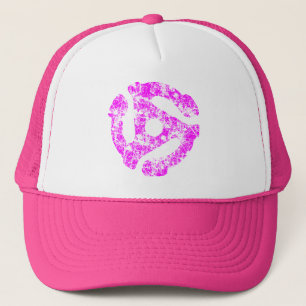 COOL Retro Grunge 45 spacer DJ Trucker Hat
