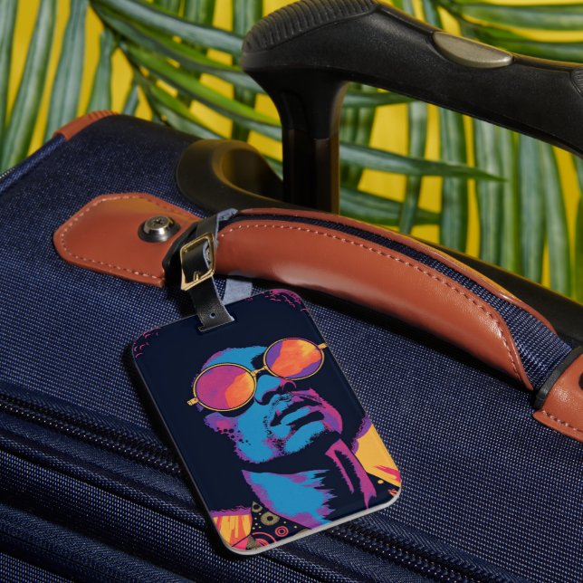 Cool/Retro Luggage Tag (Front Insitu 1)