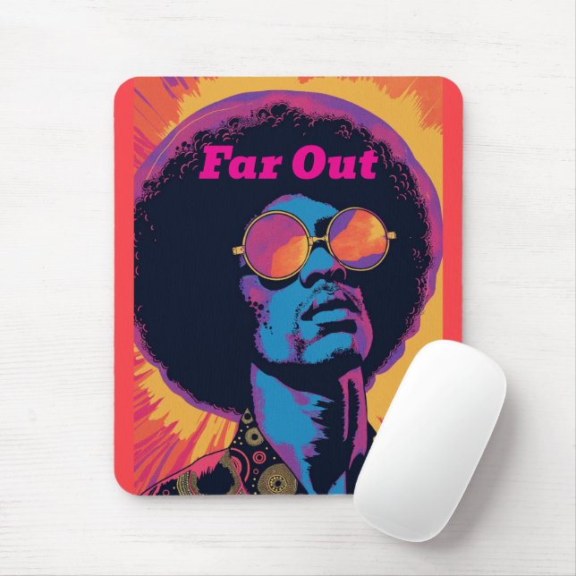 Cool/Retro Mouse Pad (With Mouse)