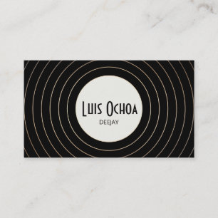 Cool Retro Music DJ Business Card