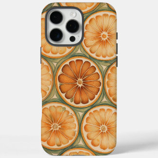 Cool Retro Orange Pattern iPhone 16 Pro Max Case