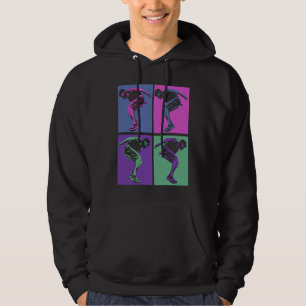 Cool Retro Parkour  Free Running Parkour Hoodie