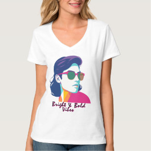 Cool Retro Pop Art Portrait T-Shirt