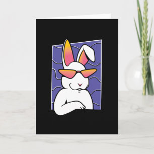 Cool Retro rabbir Card