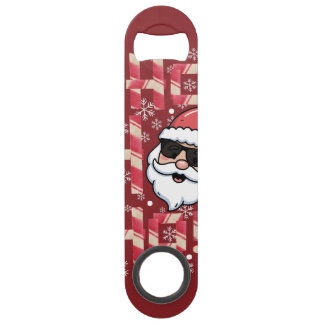 Cool Retro Santa Christmas Red Bandanna Scarf
