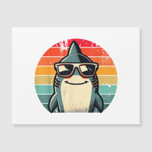 Cool Retro Shark in Sunglasses 70s 80s 90s Funny S