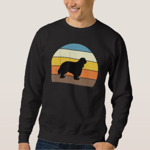 Cool Retro Sunset Cavalier King Charles Spaniels Sweatshirt