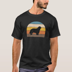 Cool Retro Sunset Cavalier King Charles Spaniels / T-Shirt