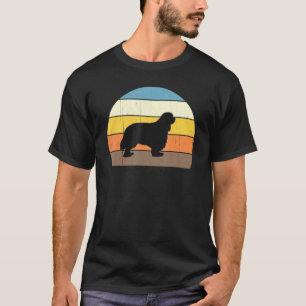 Cool Retro Sunset Cavalier King Charles Spaniels T-Shirt