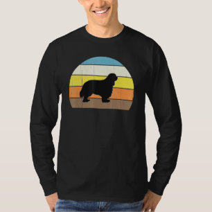 Cool Retro Sunset Cavalier King Charles Spaniels T-Shirt